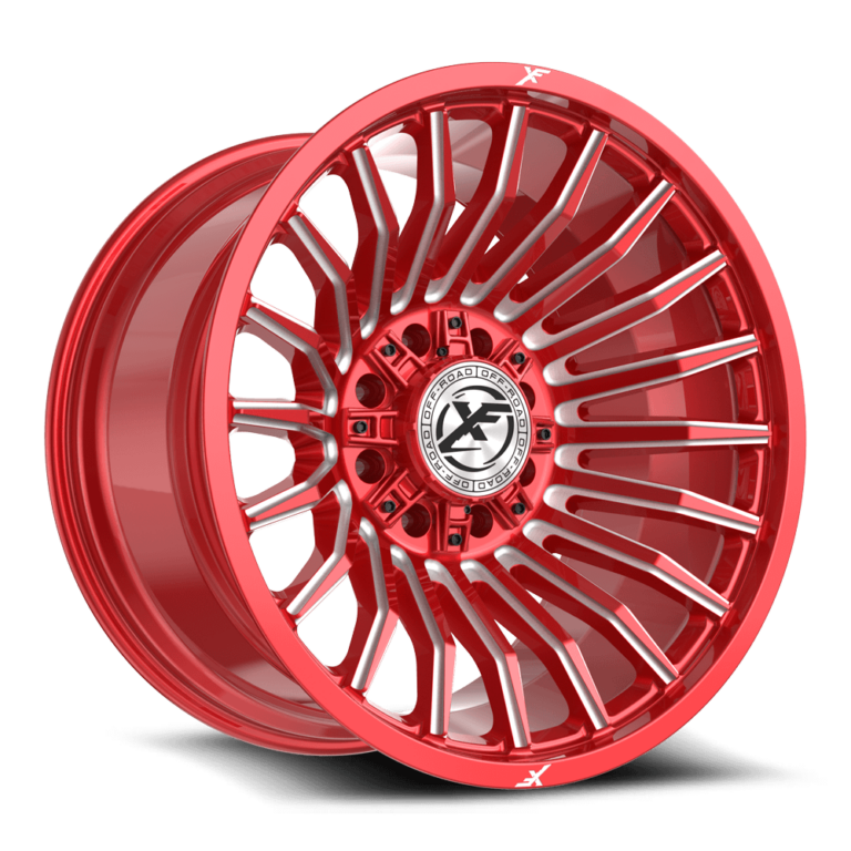 Anodized Red & Milled 8 Lug