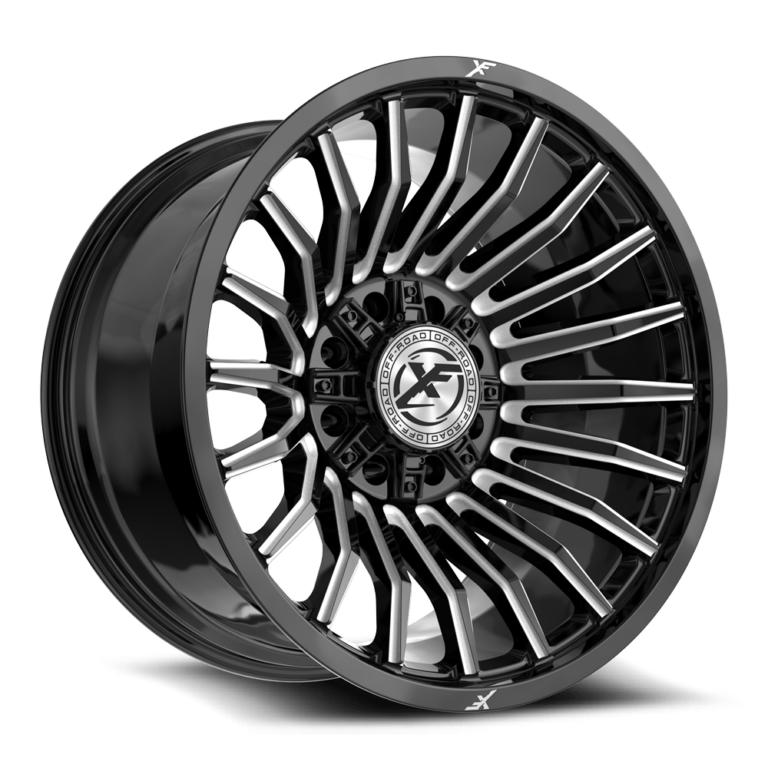 Gloss Black Milled 8 Lug