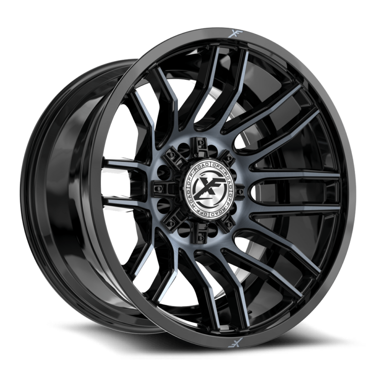 Custom 8 Lug Anodized Blue & Milled Off-Road Wheels | XF 232 | XF