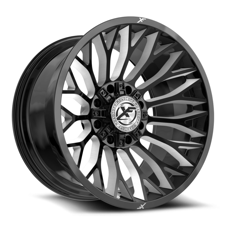 Gloss Black Milled 8 Lug