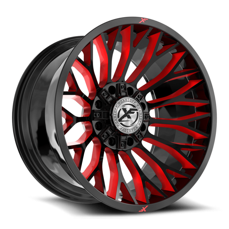 Gloss Black Milled W Red Windows 8 Lug