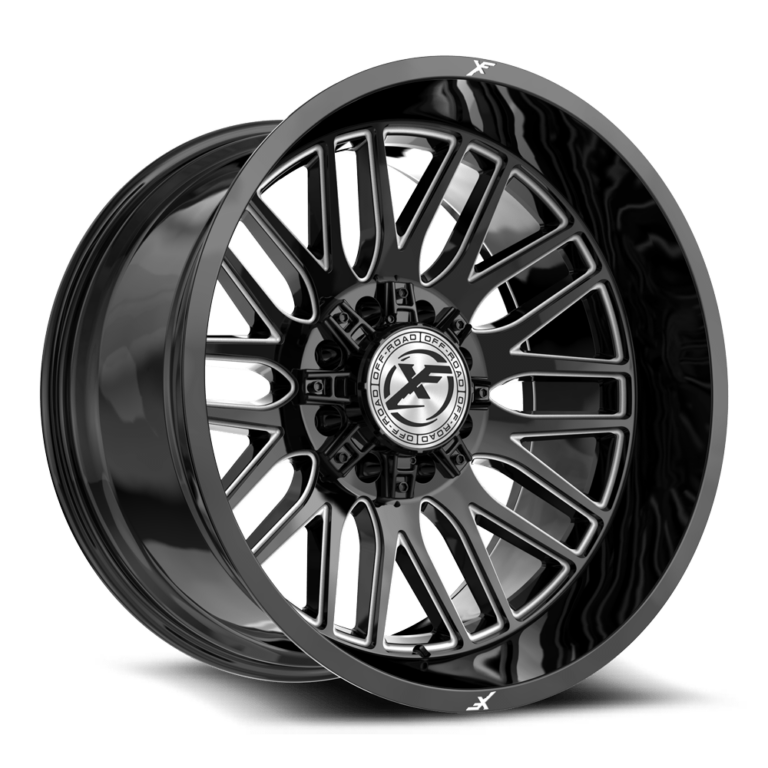 Gloss Black Milled 8 Lug